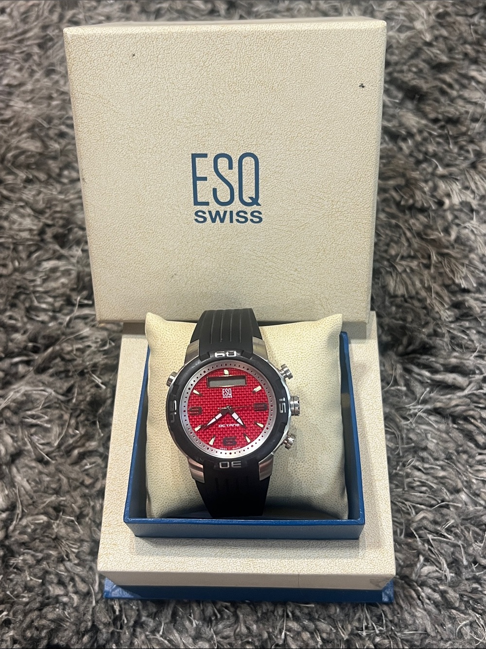 ESQ BY MOVADO Octane Red Dial Men's Watch- handsome and professional watch